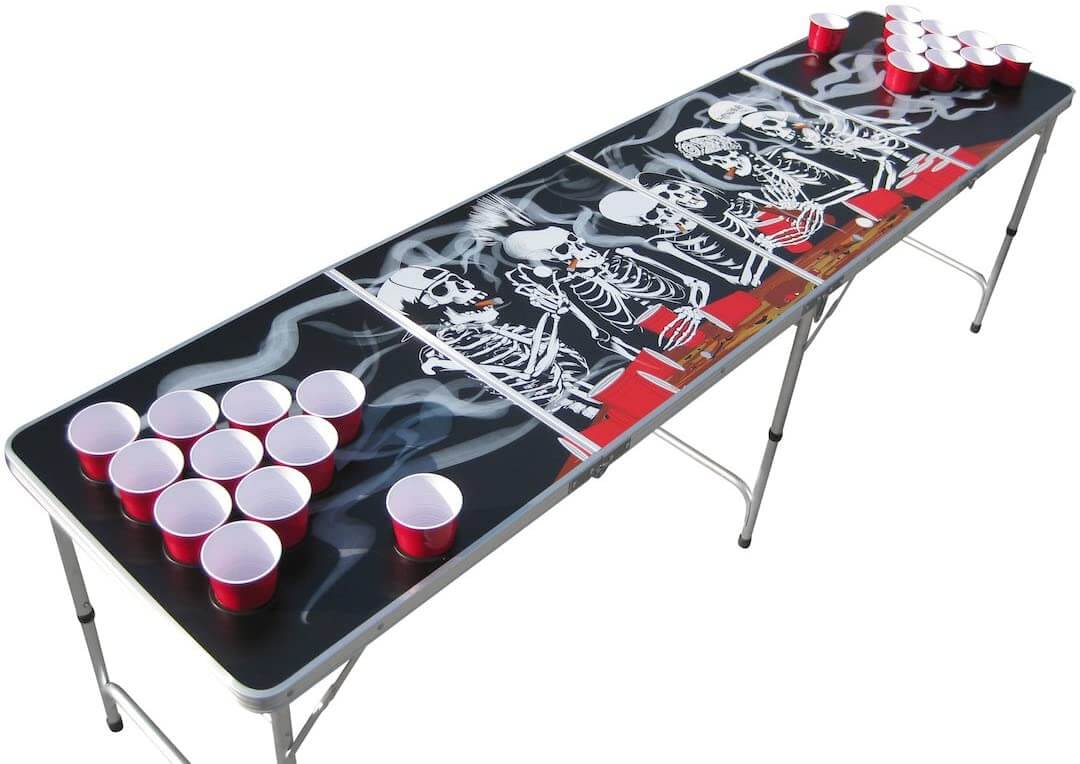 The Pong Squad Bones Beer Pong Table